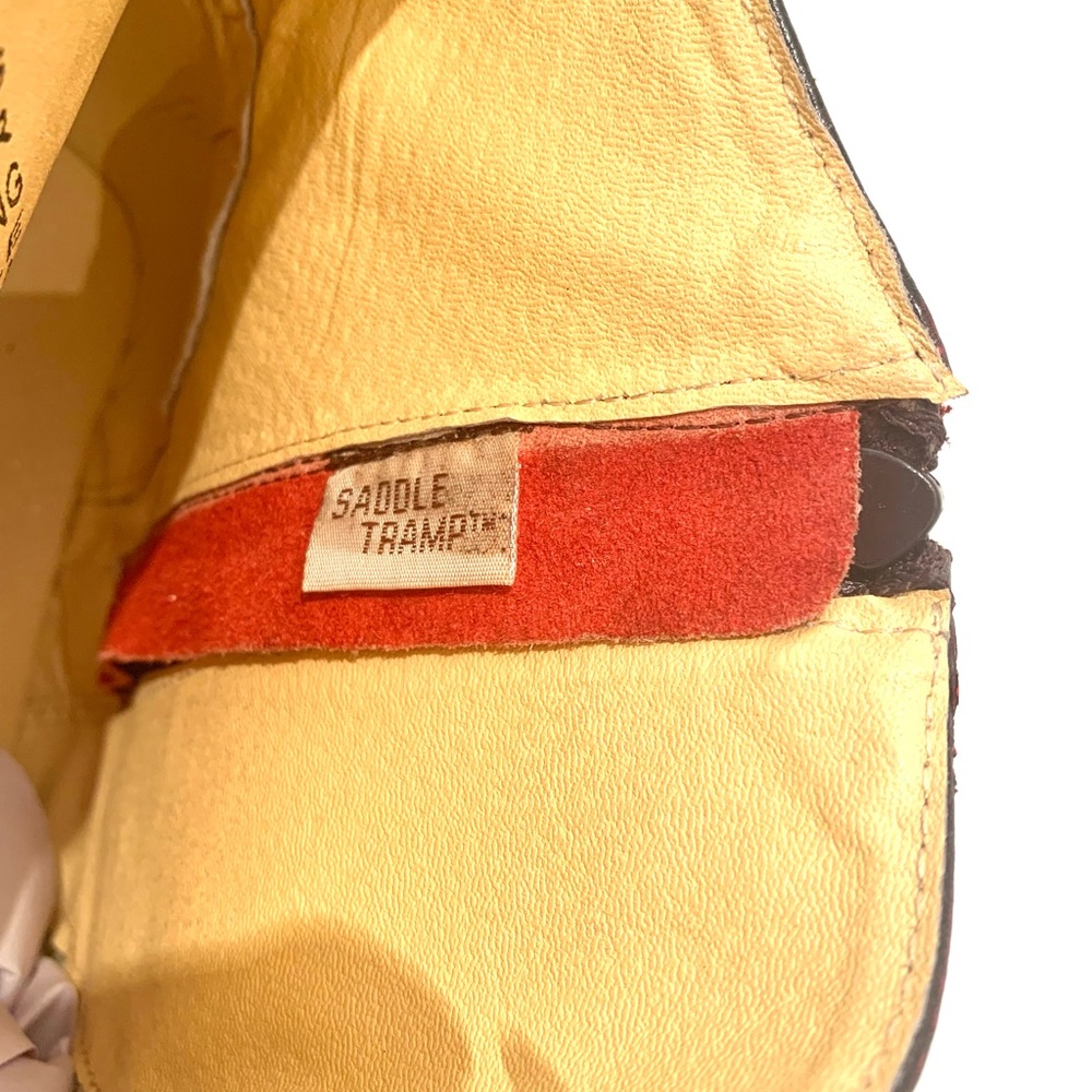 Men's Stylish Leather Saddle Tramp Boots - Picture 3 of 6